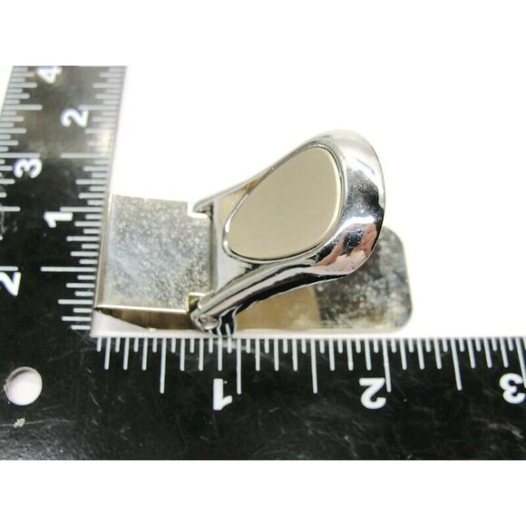 Money Clip Silver Tone Brushed Stainless Steel Wallet Credit Card Cash ID Holder - Picture 5 of 8